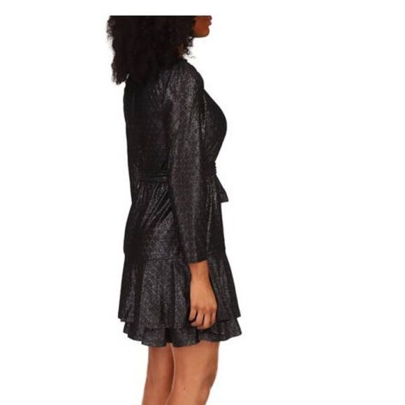 MICHAEL Michael Kors Metallic Ruffled Dress, Sz Med & Large, NWT - Picture 3 of 5